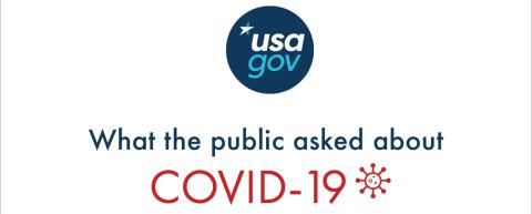 A Year of COVID Search Trends From USAGov infographic cover image